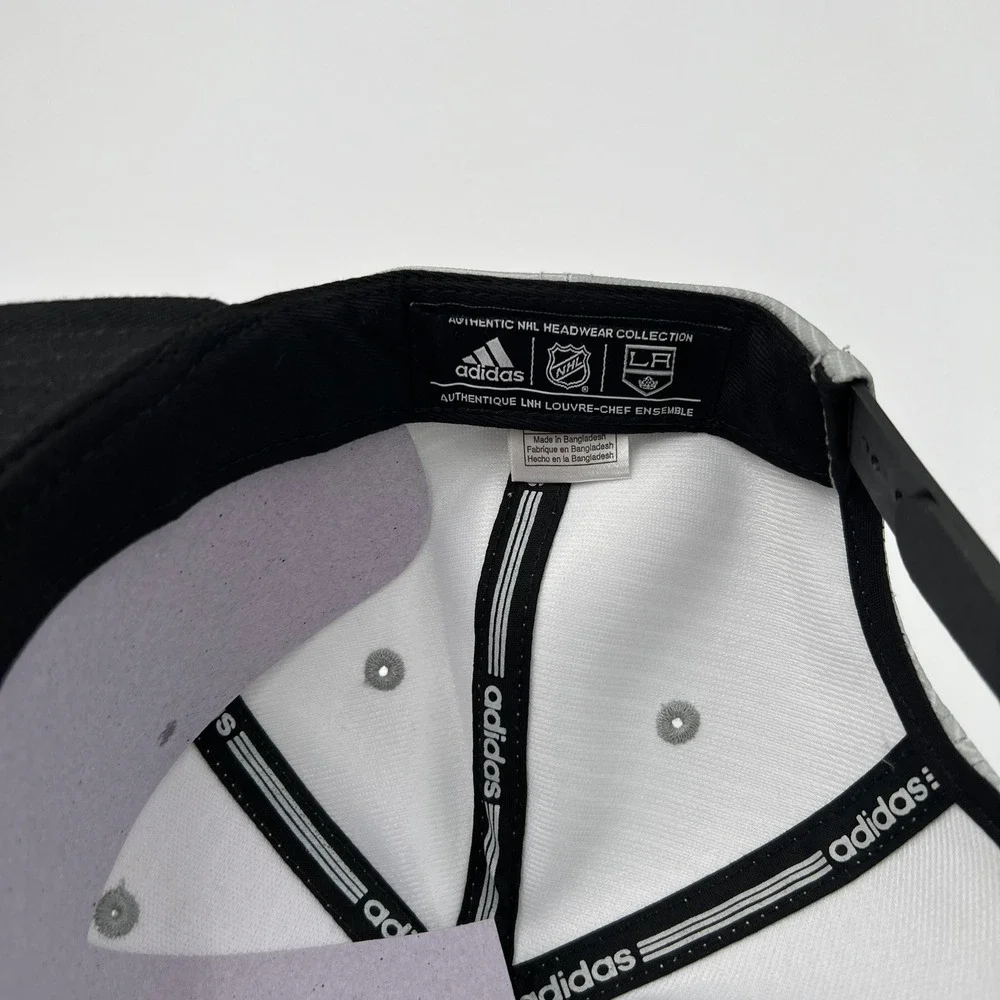 Adidas LA Kings NHL Sublimated Snapback Hat Gray Black OSFA‎ New